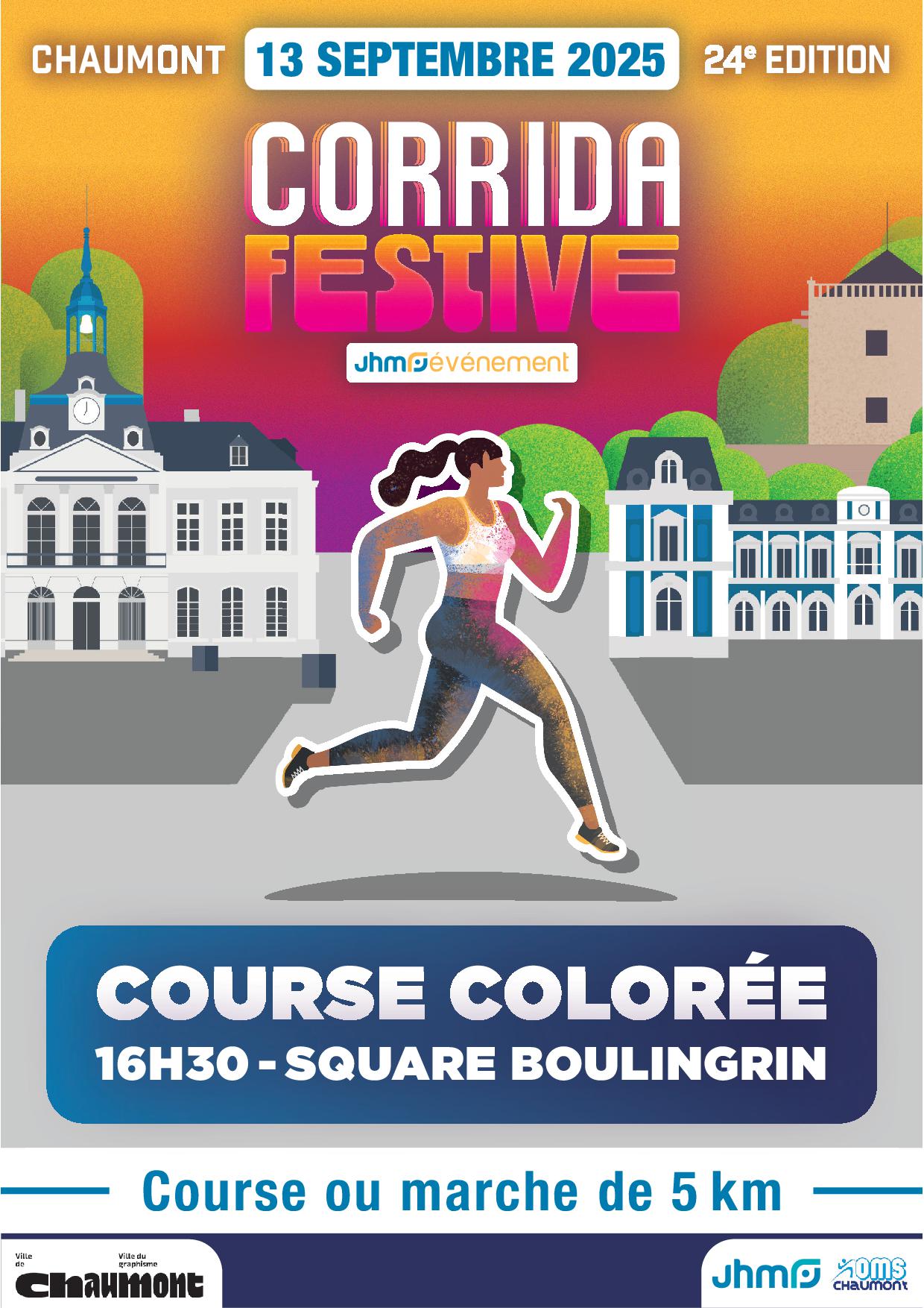 Corrida Festive Course colorée