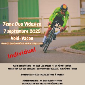 Inscription Individuelle 7ème Duo Vidusien