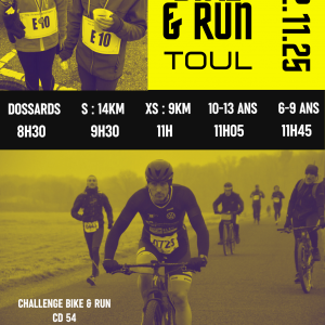 Bike and Run de Toul - 2ème Etape du Challenge CD54