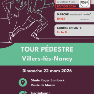 Tour Pédestre 2026 - Challenge des 4 Trails