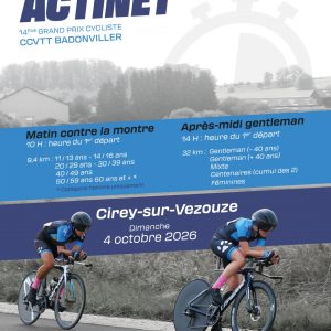 Grand Prix Cycliste ACTINET - CLM et Gentlemen